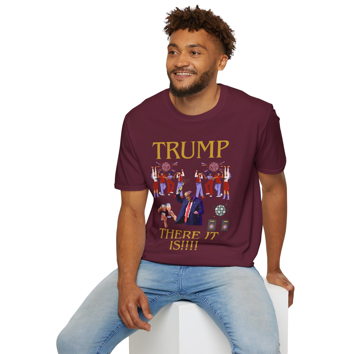 There it is - Unisex Softstyle T-Shirt
