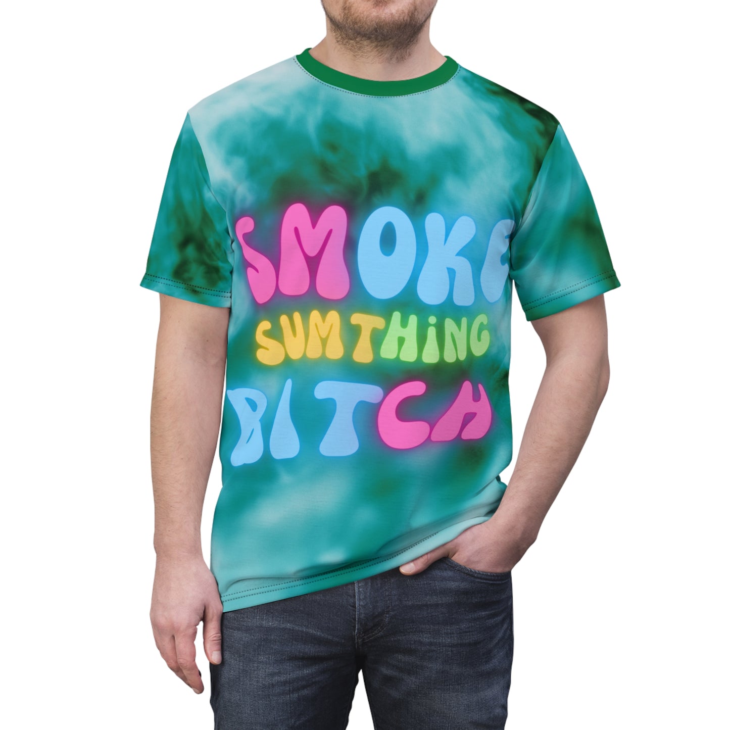 SMOKE - Unisex Cut & Sew Tee (AOP)