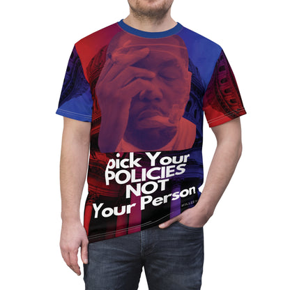 PICK YOUR POLICY - Unisex Cut & Sew Tee (AOP)